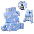 Klippo Pet Klippo Pet KBD061XS Snowman & Snowflake Flannel Pajamas With 2 Pockets - Extra Small KBD061XS